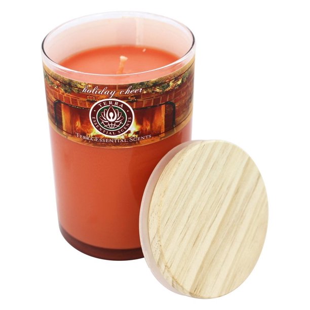 Terra Essential Scents Seasonal Soy Candle Holiday Cheer 12 oz