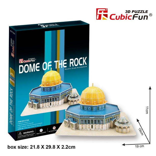 25 Piece 3D Puzzle: Dome of the Rock, Cubic Fun By ...