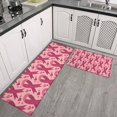 thumbnail image 2 of Pink Breast Cancer and Love Kitchen Rugs Sets Of 2,Anti Fatigue Kitchen Mat Rugs Non Slip Washable,Decorative Kitchen Floor Mats for Kitchen,Sink,Laundry,17"x30"+17"x47", 2 of 7