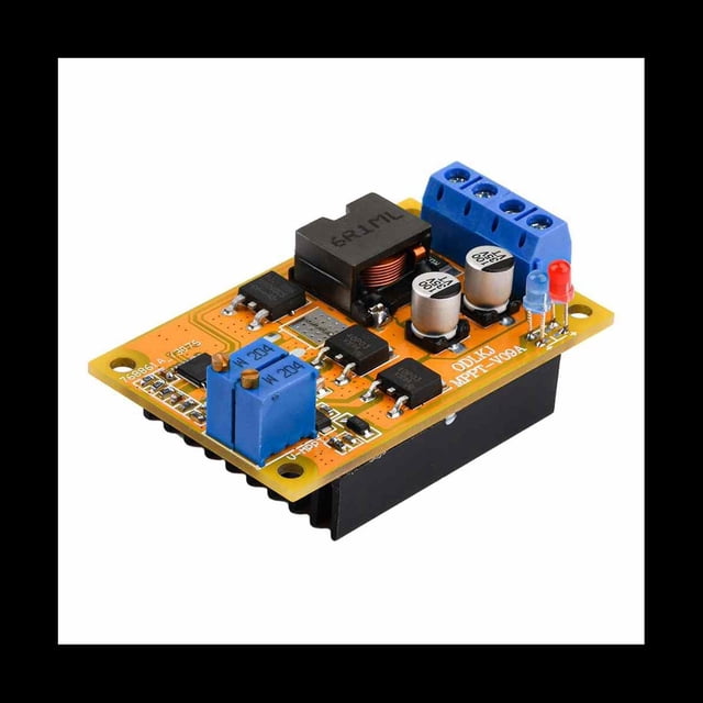 Controlador de Carga Solar MPPT 6A DC8-30V 300 KHz MóDulo de Carga de BateríA PWM Interruptor AutomáTico ProteccióN de ConexióN Inversa