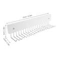thumbnail image 2 of Worgeous Wall Mounted Belt Organizer And Tie Rack Rotating Belt Storage Hook Multi-Functional Space Saving Hanger For Closet Entryway, And Home, 2 of 8