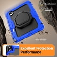 thumbnail image 5 of Case for Samsung Galaxy Tab S11 11 inch 2025, 360 Rotating Stand Handle Shoulder Strap Heavy Duty Shockproof Cover, Blue, 5 of 7