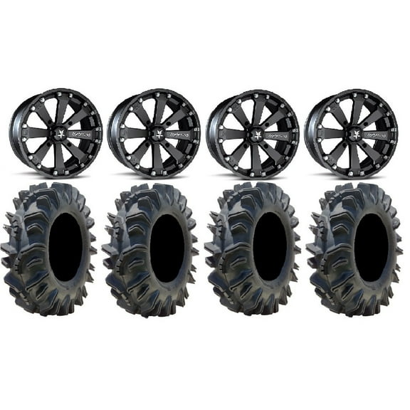 MSA Black Kore 14" UTV Wheels 29.5" Terminator Tires Polaris RZR XP 1000 / PRO XP / Ranger XP 900/1000