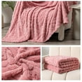 thumbnail image 3 of Dmlowu Extra Large Throw Blanket - 28x40" Cozy Fleece Blanket, Comfortable Breathable Throw Blanket for Couch Sofa Bed, Warm Fluffier Fuzzy Blanket, 3 of 6