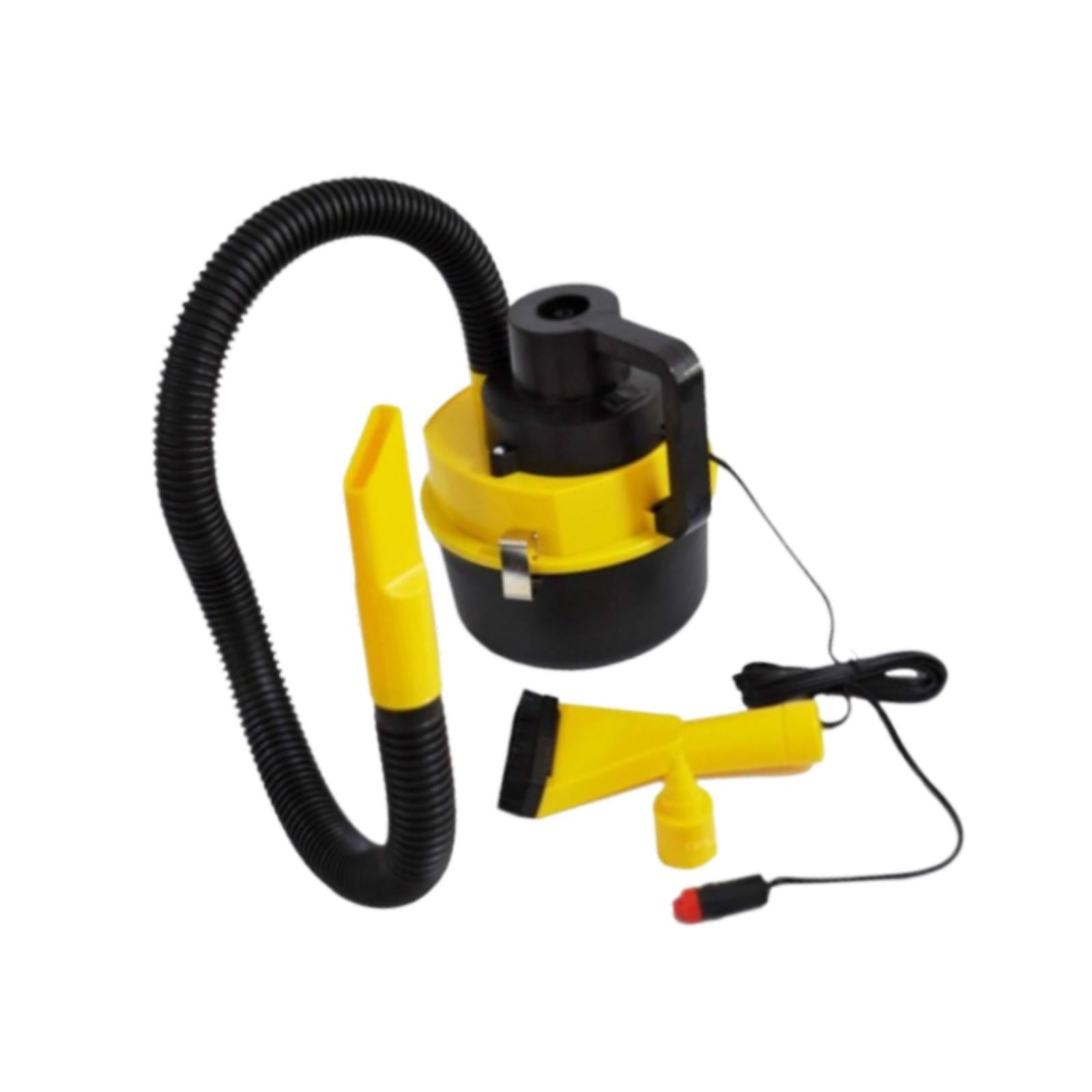 Dickly Car Vacuum Cleaner Automotive Interior Cleaner Compact Portable Black and Yellow
