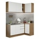 thumbnail image 1 of Cocina Integral Esquinera MADESA 269cm Marrón/Blanco Glamy, 1 of 5