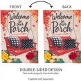 thumbnail image 6 of Evergreen Burlap Garden Flag - Fall Porch Welcome, 6 of 7