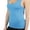 Turquoise, variant on Womens Ribbed Seamless Racerback Scoop Neck Tank Tops