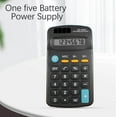 thumbnail image 4 of Back to School Supplies Under $1 Standard Calculator 12 Digit Basic Standard Calculators Mini Digital Desktop Calculator With 8-Digit LCD Display, Battery Solar Power Smart Calculator Pocket Size, 4 of 9