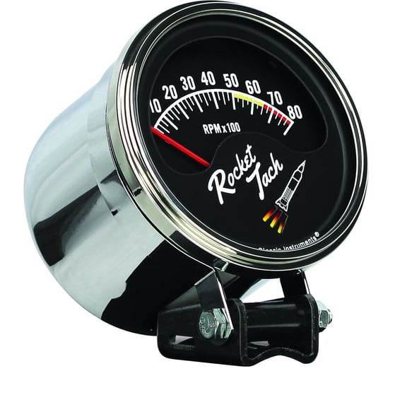 Classic Instruments RT80SLF Rocket Tachometer, 3-3/8 Inch, 8, 000 RPM