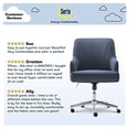 thumbnail image 4 of Serta Chaise de Bureau de Style Tissu Sergé Bleu Sanctuaire, 4 of 5