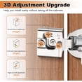 thumbnail image 2 of YTRFGH-4 Pack 2 Pair 1/2 inch Overlay Soft Close Cabinet Hinges Hidden Door Hinge for Kitchen Cabinet Hinges Concealed Self Closing Face Frame for Cupboard, Wardrobe, 105 Degree Opening Angel, 2 of 3