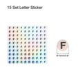 thumbnail image 2 of Uxcell Laser Capital Letter Stickers, Alphabet F Round Self-Adhesive Reflective Letter Stickers 10 Sheets(1000 Stickers), 2 of 7