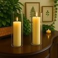 thumbnail image 2 of Koyal Wholesale 3.5" x 10" Glass Hurricane Candle Holder Shades, Indoor Tabletop, 6-Pack, 2 of 6