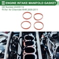 thumbnail image 3 of Junta del Colector de Admisión del Motor para Chevrolet HHR 2005-2011 Junta de Sellado del Colector de Admisión para Chevrolet Captiva 2011 No.24455112 Silicona 4 Pcs, 3 of 6