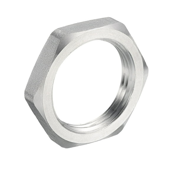 Cast Pipe Fitting Hex Locknut, 304 Stainless Steel Hex Lock Nut 1" Female Thread (DN25)