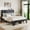 Black, variant on Harper & Bright Designs Full Size Platform Bed with LED Storage Headboard, Wood Platform Bed Frame with 2 USB, Large Under Bed Storage, Dawn Grey