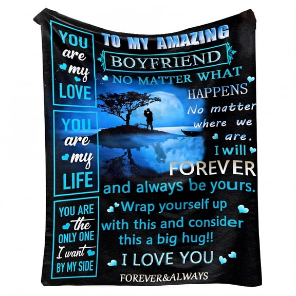 AUQ Throw Blanket,Romantic Unique Gift Throw Blanket for Couch,Heartfelt Warm Blanket Cute Blanket,Style1,68*85in