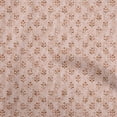 thumbnail image 1 of oneOone Georgette Viscose Rose Brown Fabric Aian Batik Craft Projects Decor Fabric Printed By The Yard 42 Inch Wide, 1 of 4