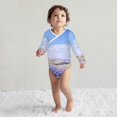 thumbnail image 4 of Xecao Lavender Fields Under Blue Sky Print Baby unisex-baby Cotton Long-sleeve Bodysuits-2 Years, 4 of 6