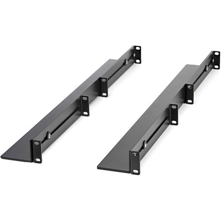 1U 19 inch Server Rack Rails - 24-36 inch Adjustable Depth - Universal 4 Post Rack Mount Rails - Network Equipment/Server/UPS Mounting Rail Kit HPE ProLiant Dell PowerEdge (UNIRAILS1UB)