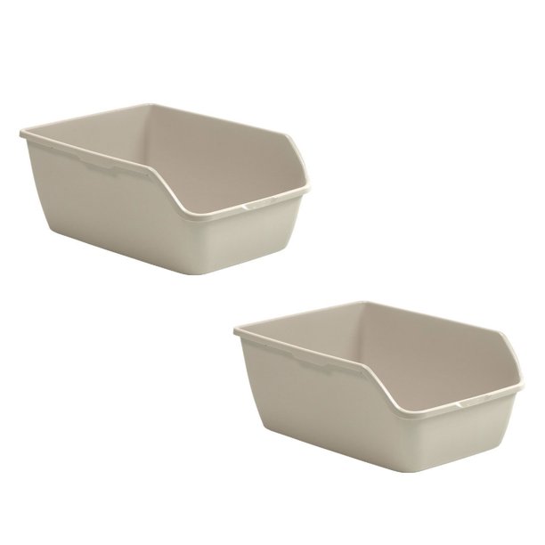 Suncast LP3000 Extra Large Easy to Clean Kitty Cat Litter Box, Beige (2