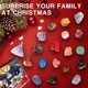 thumbnail image 4 of Dowmoo Christmas 24-grid Mineral Pendants Sorpresa Gift Mystery Box Gadget Pack Dowmoo Rojo, 4 of 7