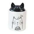 thumbnail image 3 of Tarro de cerámica para gatos con tapa, sellado para golosinas de granja con azúcar. Pequeño, 3 of 9