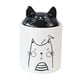 thumbnail image 3 of Tarro de cerámica para guardar comida en forma de gato con tapa hermética para guardar bocadillos en la alacena o la encimera. Pequeño, 3 of 9
