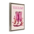 thumbnail image 4 of Stupell Industries Yeehaw Pastel Boots Fashion Painting Brown Floater Framed Canvas Art Print Wall Art, 17 x 25, 4 of 10