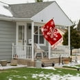 thumbnail image 3 of Décoration Flocons de Neige Rouges d'Hiver Drapeau de Maison Vertical de Noël Bannière de Fête de Ferme Extérieure 28 Pouces x 40 Pouces, 3 of 6