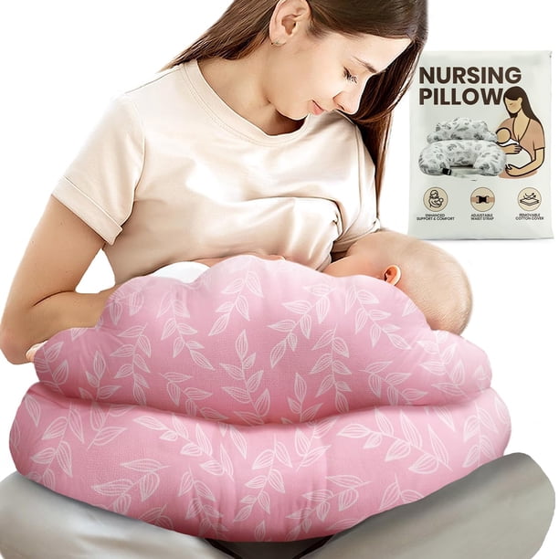Almohada de lactancia PILLANI talla grande 60 x 71 x 16 cm con funda de algodón