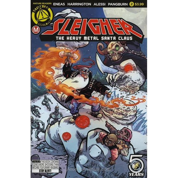 Sleigher: The Heavy Metal Santa Claus #2A VF ; Action Lab Comic Book