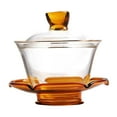 thumbnail image 2 of DOLITY Glass Teapot Set with Lid Heat Resistant Accessories Tea Kettle Tea Bowl Teaware Yellow, 2 of 9