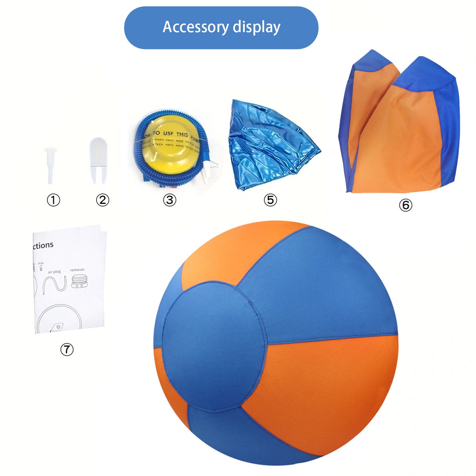 Interactive Inflatable for Small to Large Sized Dogs Outdoor Sports Play Bouncy Toy for Exercise and Entertainment