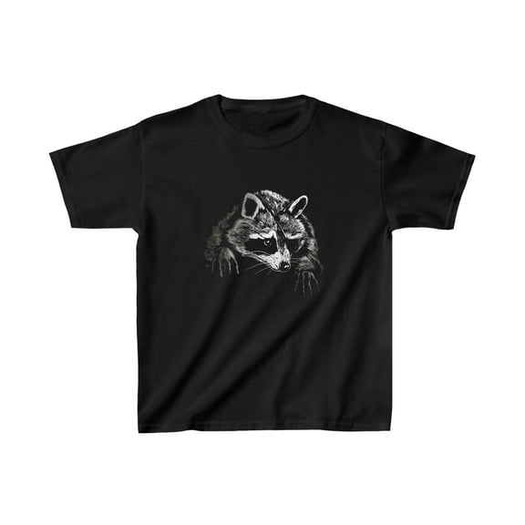 Kids' Realistic Raccoon Face T-Shirt