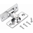 thumbnail image 4 of 90 Degree Door Lock Latch, Stainless Steel Safety Angle Lock Latch For Sliding/push Door, Satin Nickel, 4 of 5