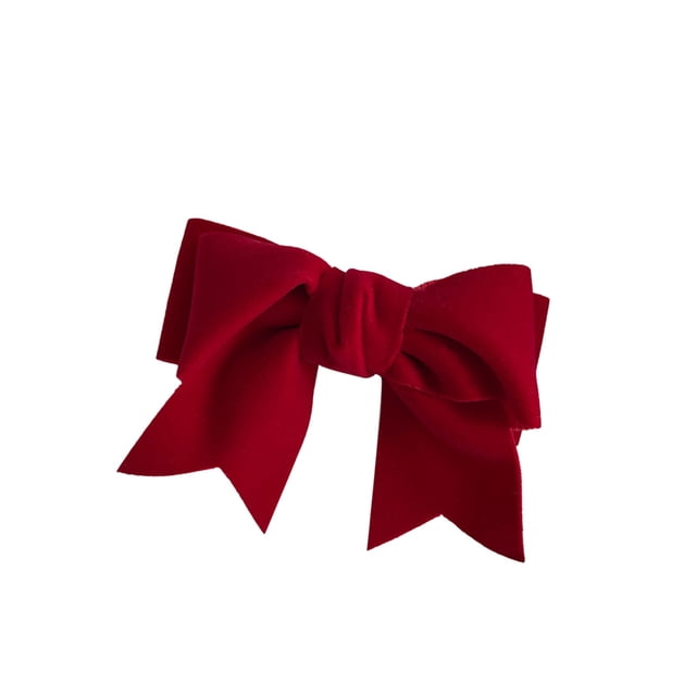 Horquilla para el pelo de terciopelo para niños con gran lazo rojo vino, accesorios para el pelo con estilo