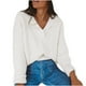 thumbnail image 1 of Suéter de punto de manga larga con cuello en V y solapa de color sólido informal a la moda para mujer Fridja  hjk2296, 1 of 3