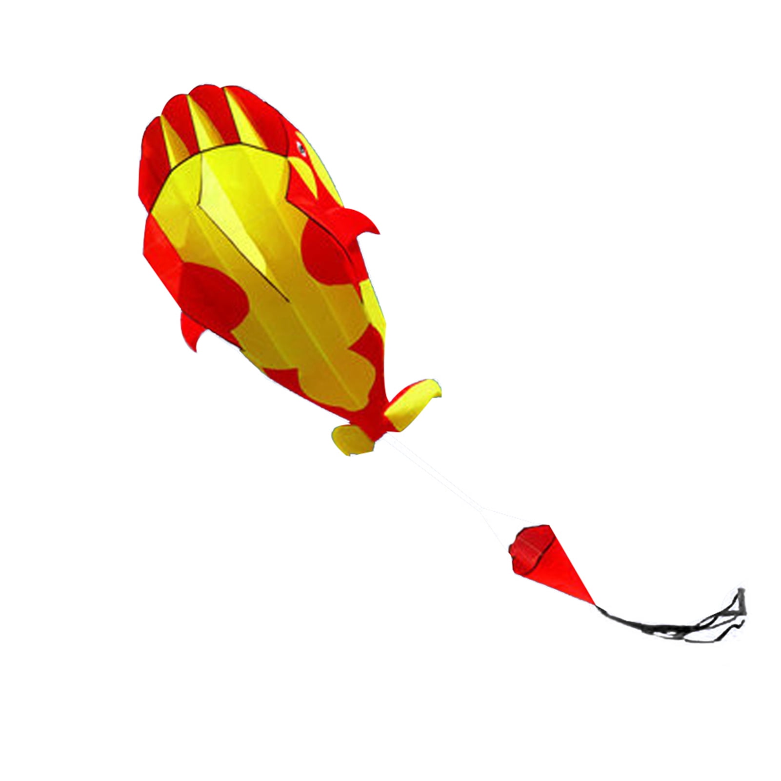 AYYUFE 3D Soft Whale Frameless Flying Kite Outdoor Sports Toy Children Kids Funny Gift