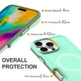 thumbnail image 5 of ShellTech Magnetic Phone Case for iPhone 13 Pro Max, Shockproof Dropproof Heavy Duty Protection Full Body Rugged Slim & Tough Durable Cover for Women Girls, Compatible with Magsafe,Mintgreen, 5 of 5
