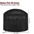 thumbnail image 3 of Fire Pit Cover, Waterproof Outdoor Smokeless Firepit Protection, Heavy Duty Fabric With Adjustable Draw-string And Anti-UV Coating, Meets European Environmental Standards, 3 of 5