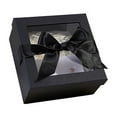 thumbnail image 2 of Gift Box under $5! kkbbma Clear Lid Gift Box with Bow, Square Valentine's Day Present Packaging, Transparent Storage Box for Jewelry Cosmetics, Holiday Birthday Gift Container, 2 of 9