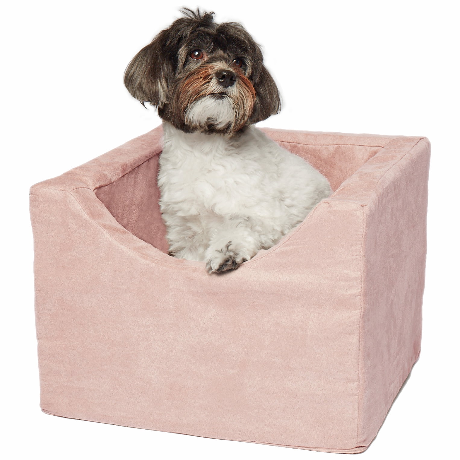 Precious Tails Co-Pilot Dog Car Booster Seat, Rose, X-Small, 19"L x 16"D x 13.5"H