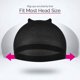 thumbnail image 3 of 6 Bonnets De Perruque En Nylon Lastique Noir - Bonnets De Perruque En Nylon Lastique, Bonnets De Bas De Perruque Unisexe Marron Bonnets De Cheveux, 3 of 5