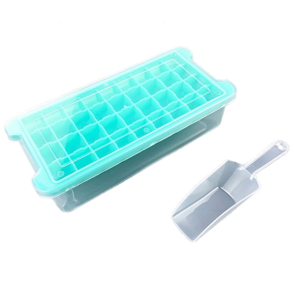 Freezer Ice-Box 36Compartment Ice Cube Container Ice Trays with Ice Container