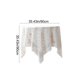 thumbnail image 3 of YiJuHui Fringed Tablecloth Washable Polyester Square Table Cover Decorative Sofa Cover for Wedding Party Indoor Outdoor Dining Decor 90*90cm, 3 of 9