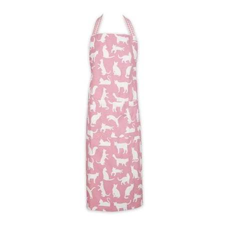 Rose Cat Print Chef Apron