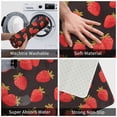 thumbnail image 4 of Front Door Mat Indoor Outdoor Outside Entrance - 16*24in Washable Cute Strawberries Thin Bathroom Rugs Fit Under Door, Bath Rugs for Bathroom, Kitchen Rugs Mats for Floor, 4 of 6