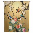 thumbnail image 2 of Vintage Spring Floral Sheer Curtains 108 Inches Extra Long, Retro Birds Flowers Light Filering Curtains, Privacy Drapes Simi Floor to Veiling Curtain for Living Room Bedroom Large Window Treatment, 2 of 9